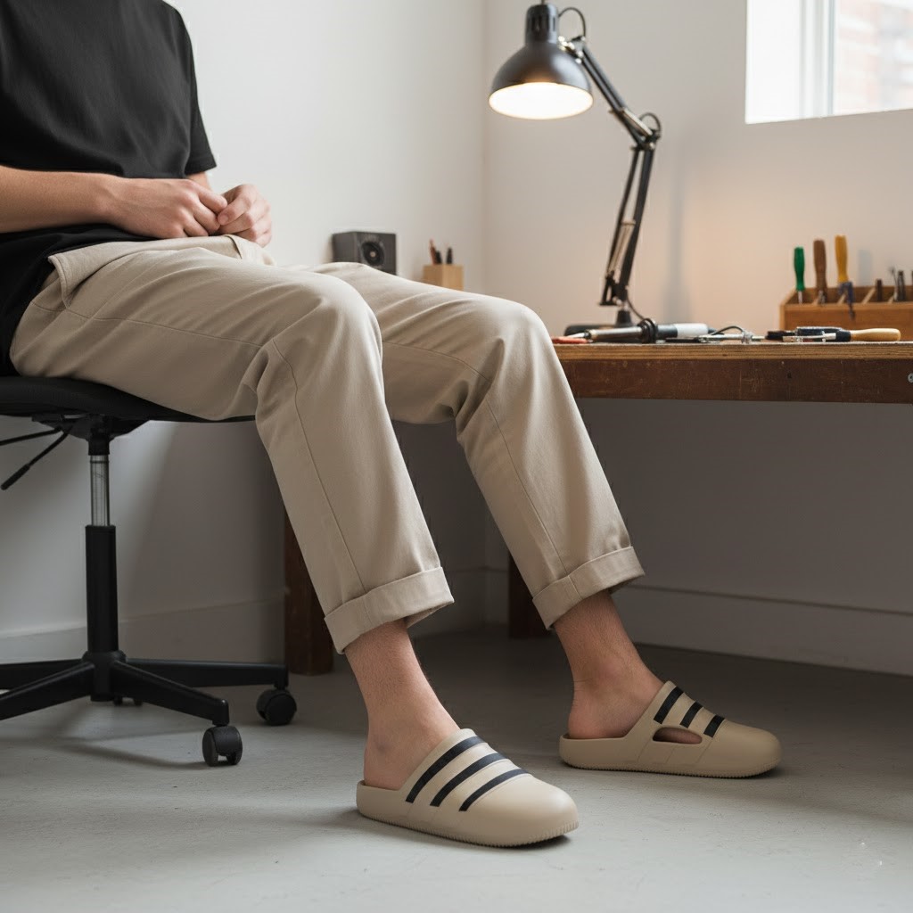 خرید آنلاین دمپایی مردانه پاپا مدل اوزاکا آدیداس کد 79